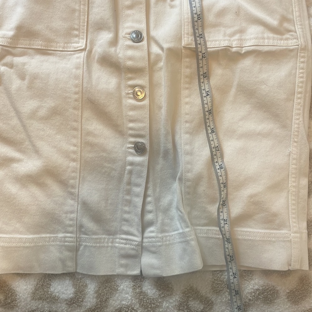 White Jean Skirt - Picture 3 of 3